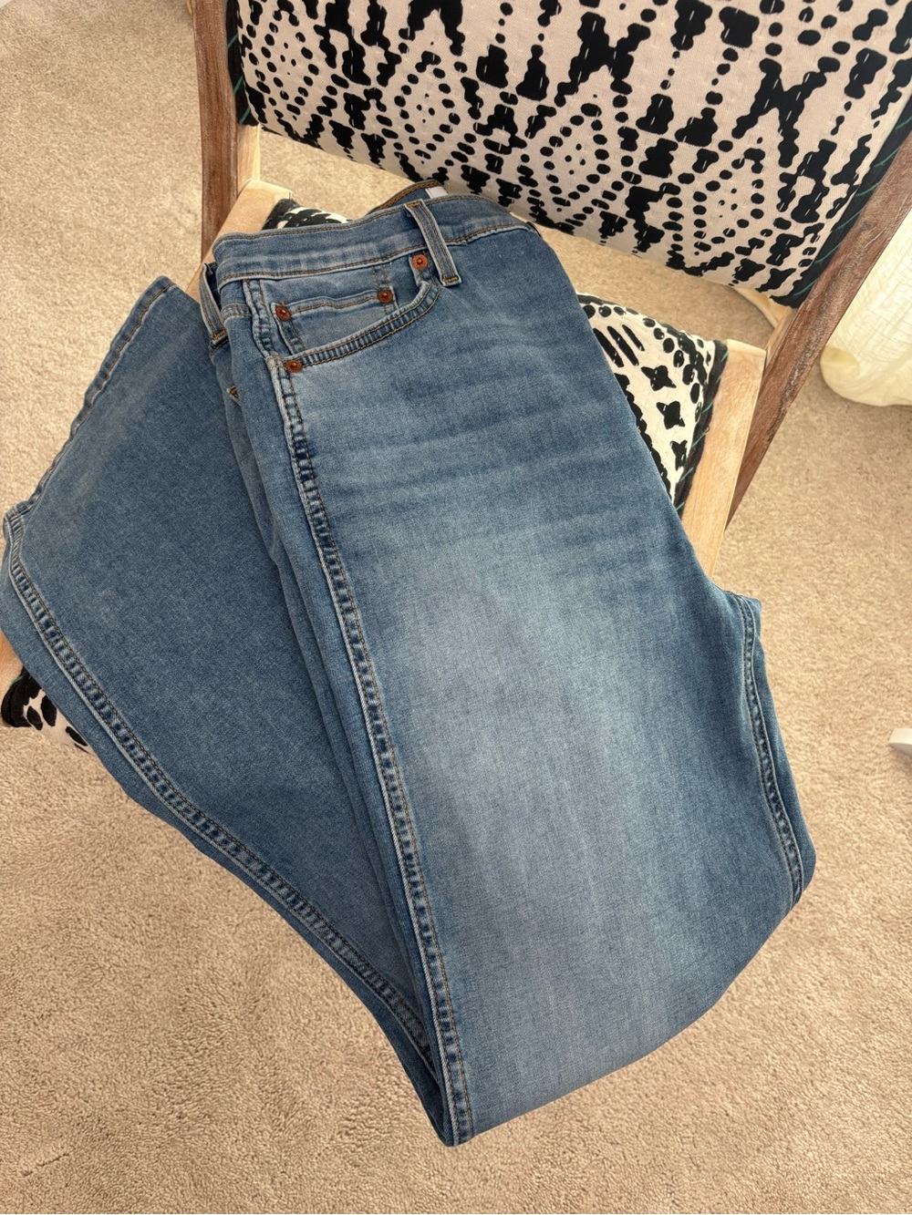 Re/Done Jeans Vintage Faded Blue Wash High Rise Size 29